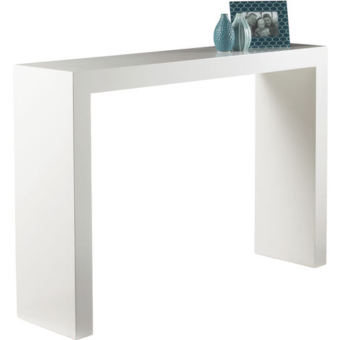 Arch 47 X 12 inch High Gloss White Console Table